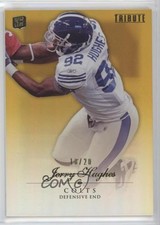 2010 Topps Tribute Gold Rainbow 18/20 Jerry Hughes #37 14ke