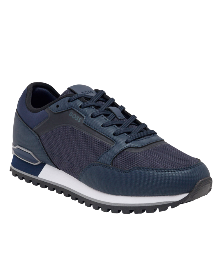 HUGO BOSS BLUE TENNIS SHOES MENS PARKOUR L RUNN LYTMX 50563822401