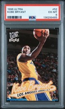1996 ULTRA #52 KOBE BRYANT ROOKIE RC PSA 6