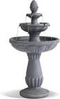 40.6" Italian Outdoor Water Fountain 3 Tiers Bubbler Garden Waterfalls Fountains