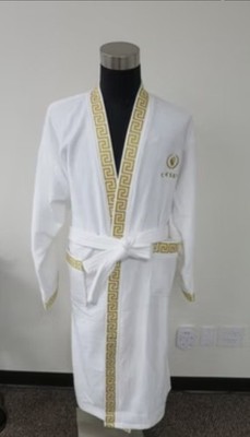 NEW Caesars Palace Vintage Terry Cloth Thick Robe w/Mask Pockets 