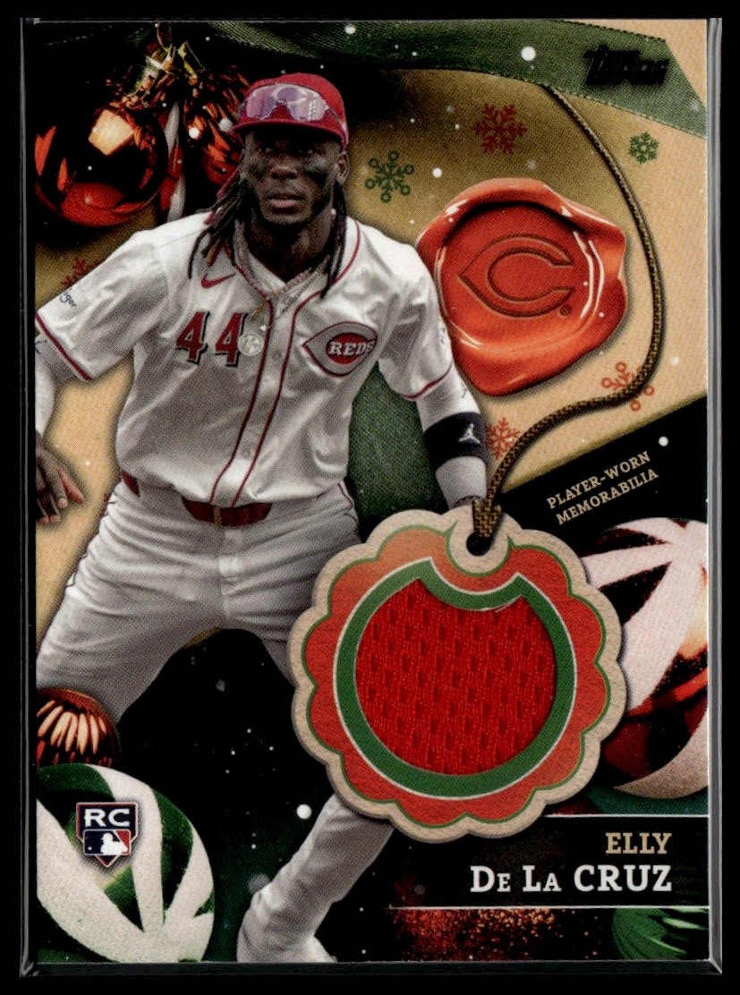 2024 Topps Holiday #RC-ED Elly De La Cruz Relics RC