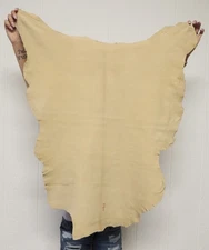 BRAINTAN BUCKSKIN Leather Hide for Native Crafts Taxidermy SCA LARP Skin Pelt