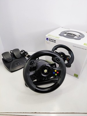 Hori Racing Wheel EX2 Black Wired USB Ergonomic Controller for Xbox 360
