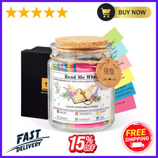 Valentine's Gifts for Women Bible Verse Jar 90 Color Coded Bible Verses in a Jar