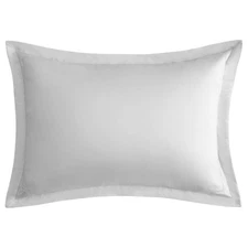 Hudson Park 680 Thread Count Cotton Sateen KING Sham SILVER - New