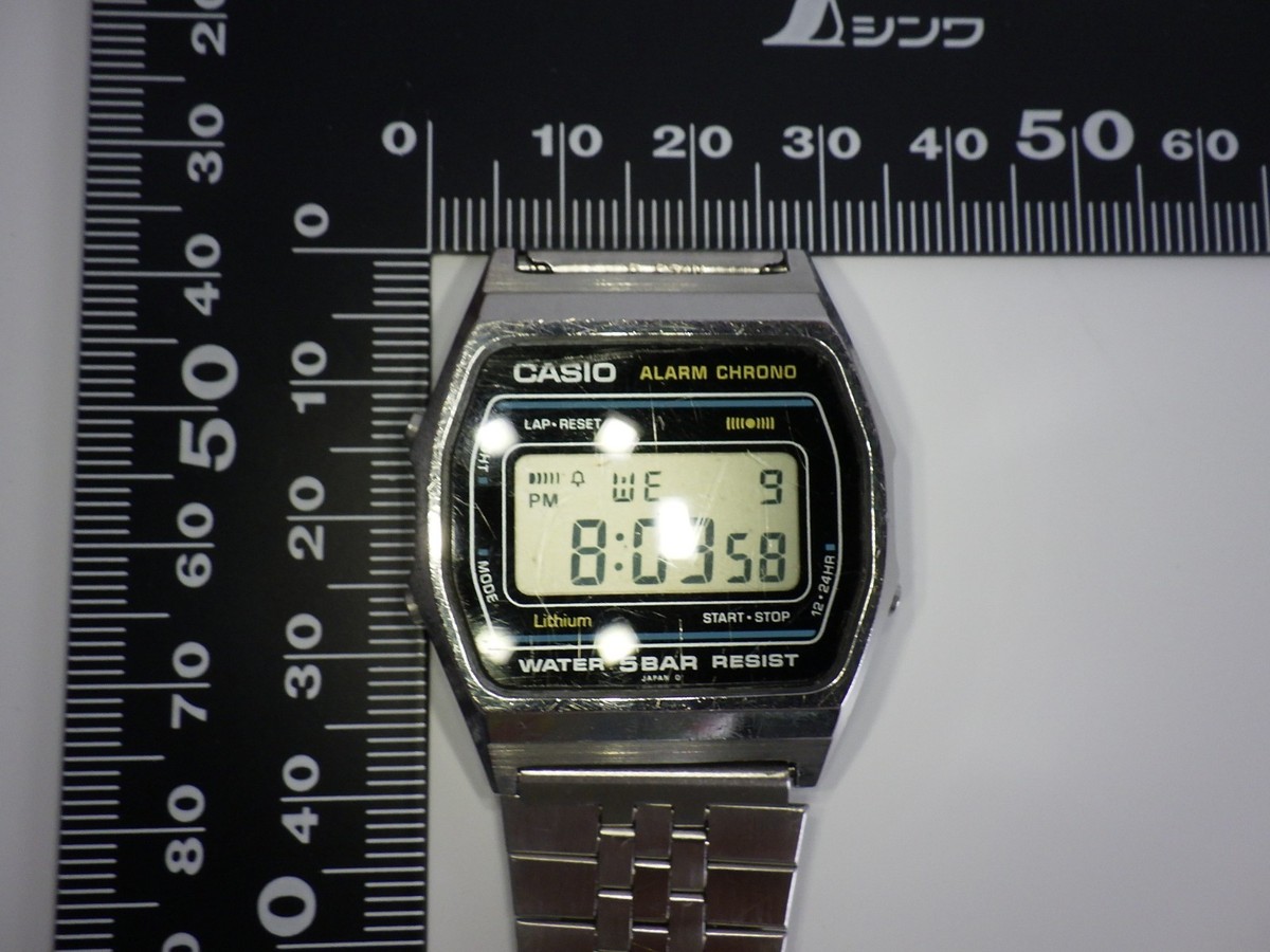 CASIO カシオ 593 W-31ヴィンテージ デジタル 時計 CASIO W-31 Vintage Digital Watch 593 Module Full Stainless