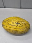 Yellow Vintage T.W Sherrin AFL Football Kangaroo Brand Genuine Leather Size 4
