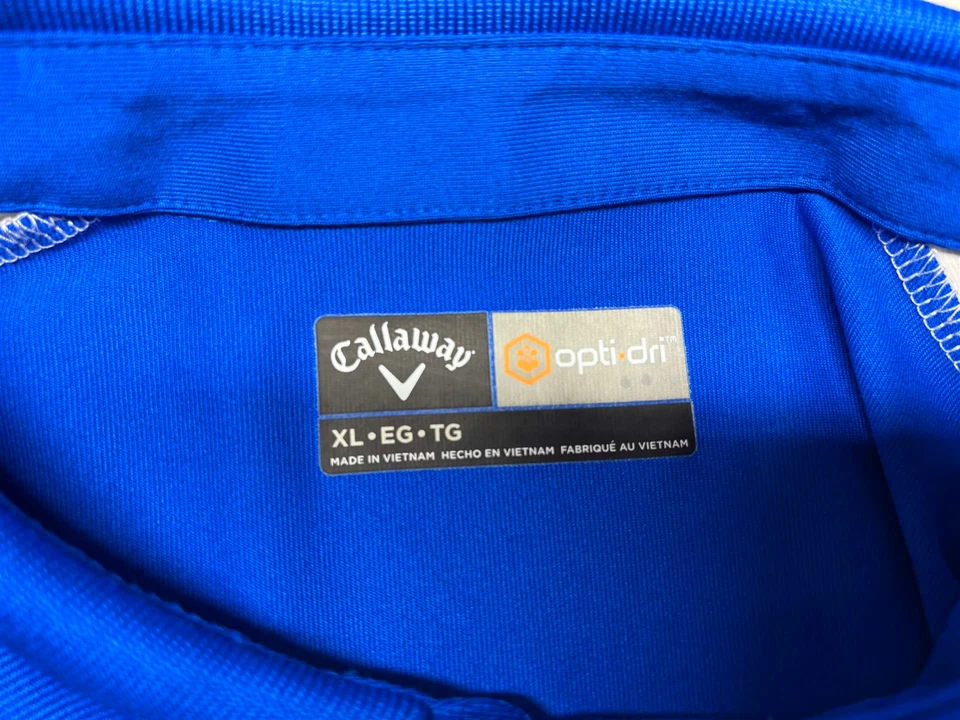 Callaway Mens Pullover Opti Dri Short Sleeve Polyester Spandex Polo Shirt XL - Image 4 of 4