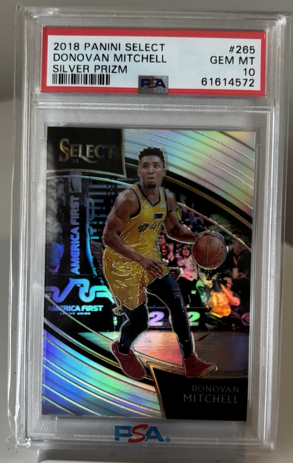 Donovan Mitchell 2018 Select #265 Courtside Silver PSA 10 Low Pop Of 6