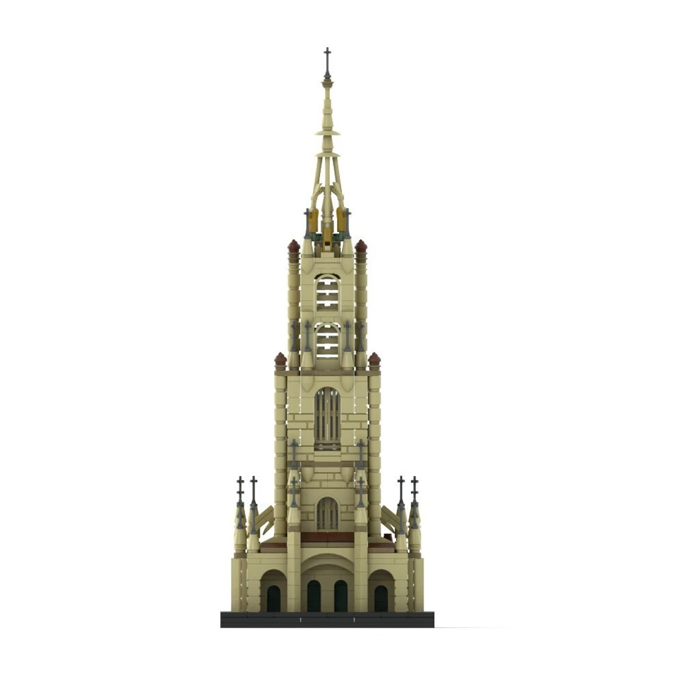 13" High Berner Münster / Bernese Minster Church Tower 2044 Pieces MOC Build - Image 3 of 4