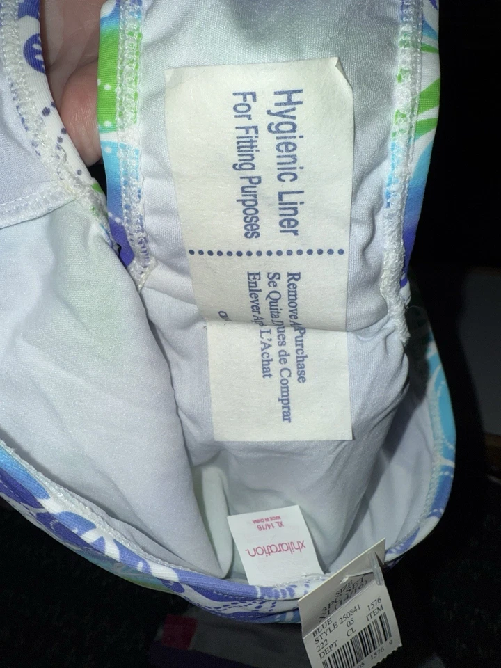 Girl’s Xhilaration Flower Patterned Bikini Swimsuit XL 14/16 2 Piece NWT - Image 3 of 3