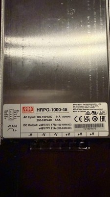 Mean Well HRPG-1000-48 48V 1000W Industrial AC-DC Switching Power Supply Tested