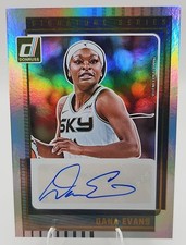 2025 Panini Donruss WNBA Dana Evans Signature Series Auto Las Vegas Aces