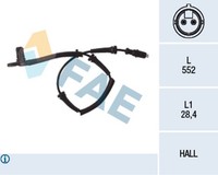 FAE ABS Sensor Raddrehzahl 78027 FüR Renault JD ED FD Master 2 Bus HD UD Dci Dti