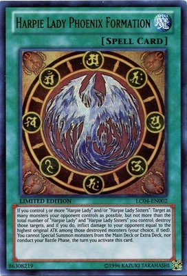3 x Harpie Lady Phoenix Formation - LC04-EN002 - Ultra Rare - Limited Edition Ne