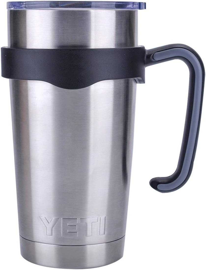 Tumbler Handle for 20 oz Yeti Rambler Cooler Cup, Rtic Mug, Sic, Ozark Trail Gri