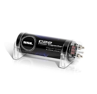 NEW Sound Storm Laboratories C22 2 Farad Car Capacitor, Enhance Bass From Stereo
