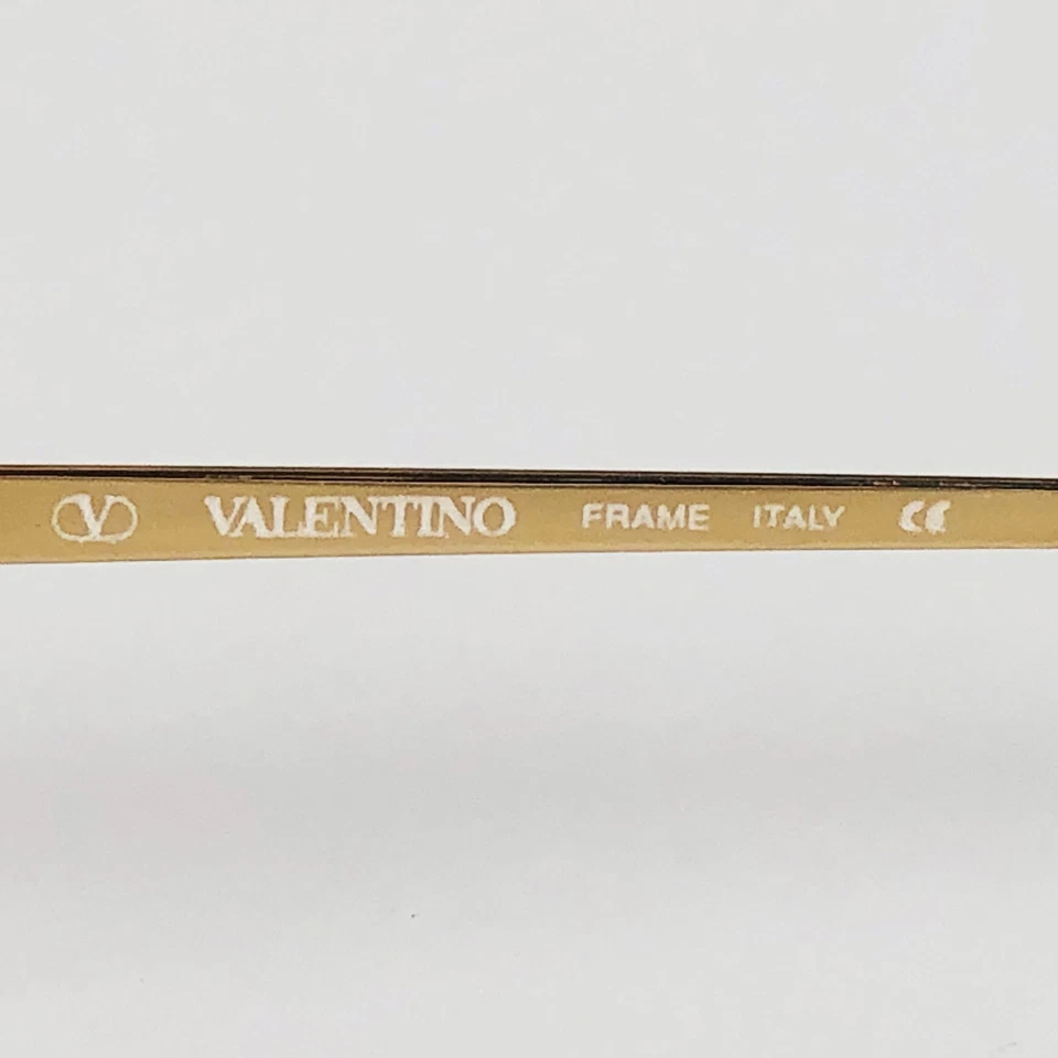 VELENTINO eyeglasses GOLD OVAL glasses frame MOD: V425 902 - Image 4 of 4