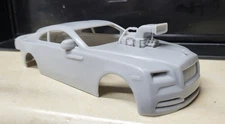1/24 scale resin 3d printed Blown Rolls Royce Wraith drag body model slot car