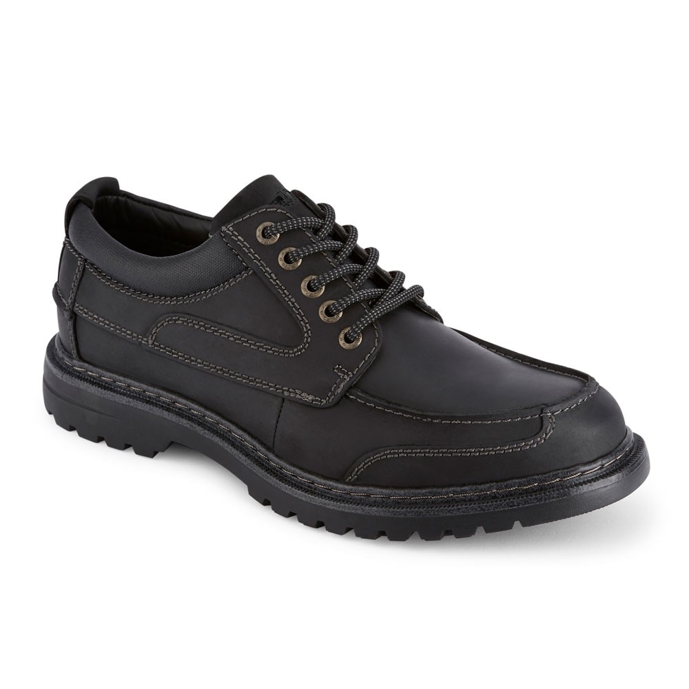 Dockers Mens Overton Leather Oxford Shoe with NeverWet - Wide