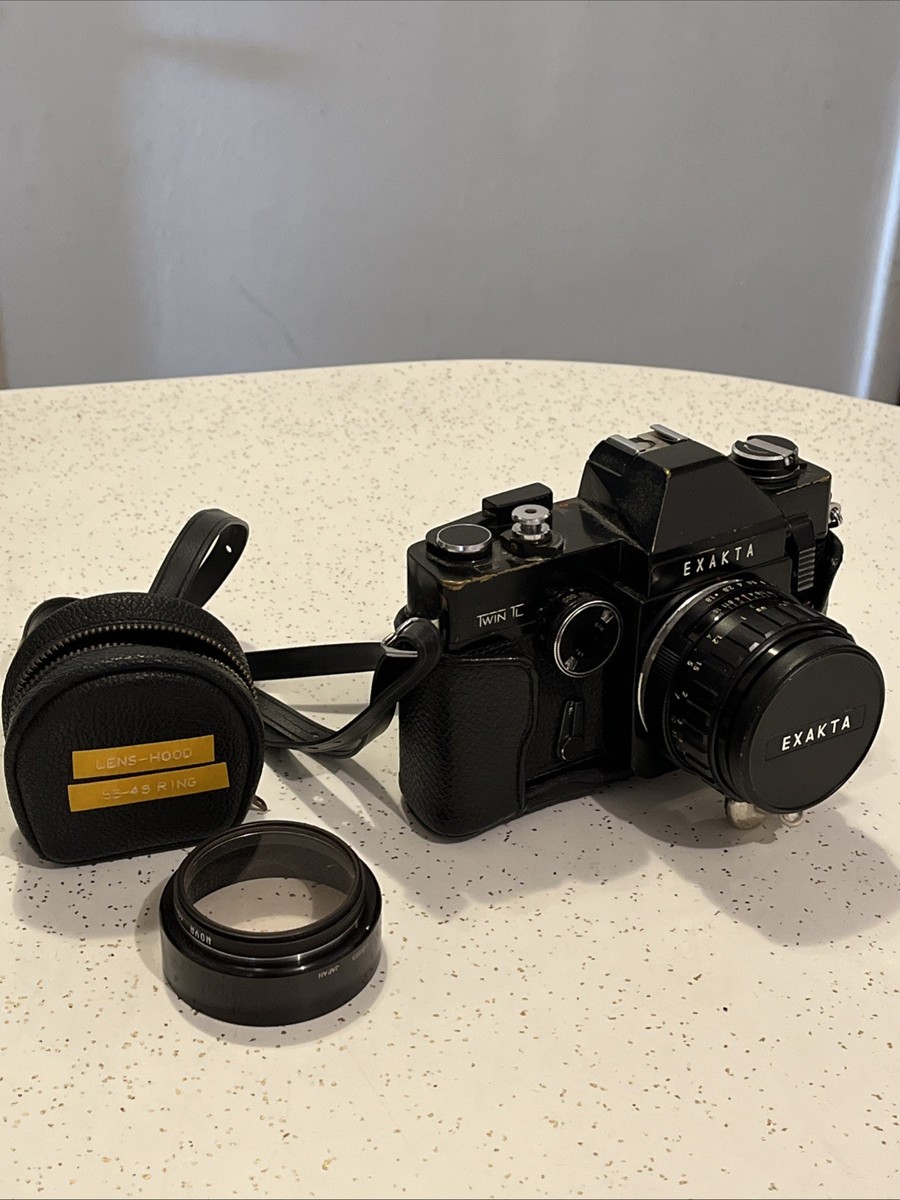 Vintage Rare Exakta Twin TL 35mm Camera w/Protective Case/Strap | eBay