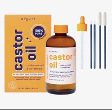 CASTOR OIL Cold Pressed Unrefined 8.5 fl oz 100 Pure Organic