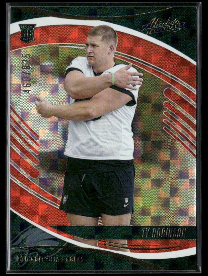 2025 Panini Absolute #191 Ty Robinson Orange Mosaic #/825