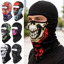 Ghosts Skull Full Face Mask for Halloween Cosplay Party Motorcycle Bike Cycling