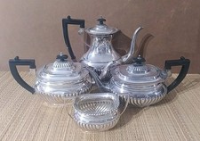 F/11 Sheffield England Service 2 Théières + cafetière + sucrier - Metal argenté