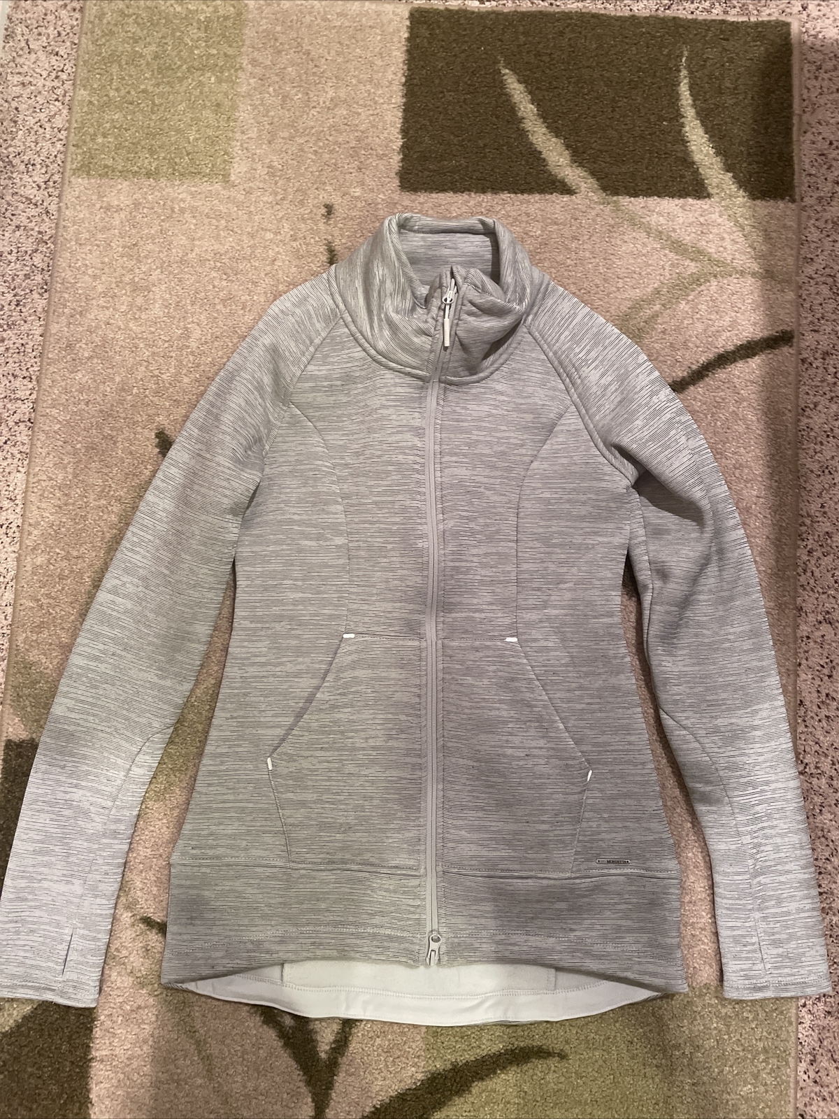 Womens Mondetta Gray Zip up Sweatshirt Small eBay