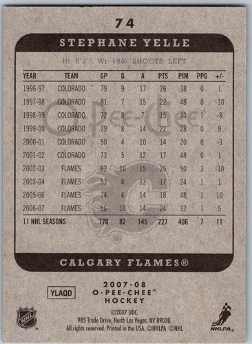 2007-08 O-Pee-Chee 07 OPC NHL Hockey Cards (1-250) - U-Pick From List - Picture 95 of 355