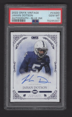 直筆サインカード Panini Jahan Dotson PSA Auto 10 Jahan Dotson Washington Commanders Autographed 2022 Panini