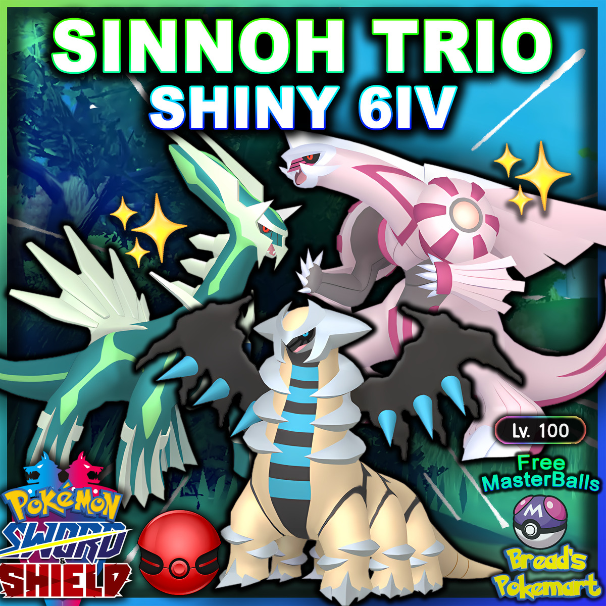 UNOVA LEGENDARY BUNDLE 6IV Pokémon Sword & Shield CROWN TUNDRA DLC