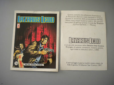 Lazarus Ledd Nr. 43 - Mailand Blutrot Postkarte Limitierte Auflage