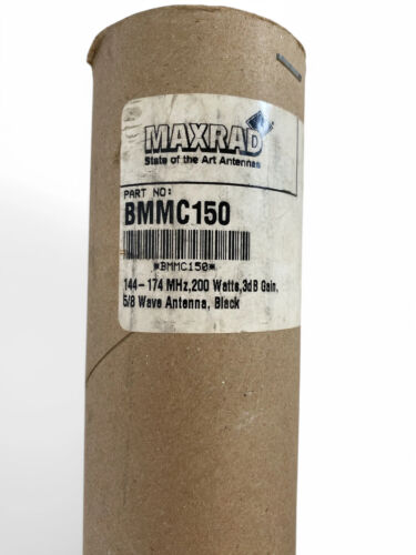 Maxrad BMMC150 5/8 falowa przestrajalna antena VHF (144-174 MHz) - 3dB - czarna **nowa** - Zdjęcie 2 z 2