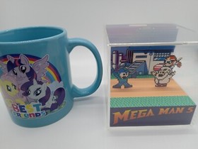 Megaman Mega Man V 5 Nintendo NES Shadow Box Diorama Cube