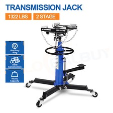 1322 Lbs 2 Stage Hydraulic Transmission Jack W 360 Swivel Wheels Lift Hoist