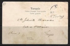 PALESTINE 1912 JAFFA C&W 141 ON POST CARD VIEW OF CAMEL POST CHAMEIER PORTANT LA
