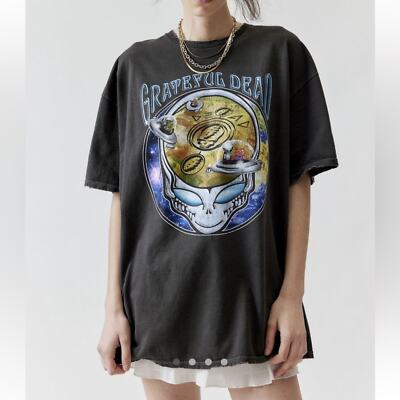 Grateful Dead Urban Outfitters Space T-Shirt Dress Bear Graphic Oversized Tee