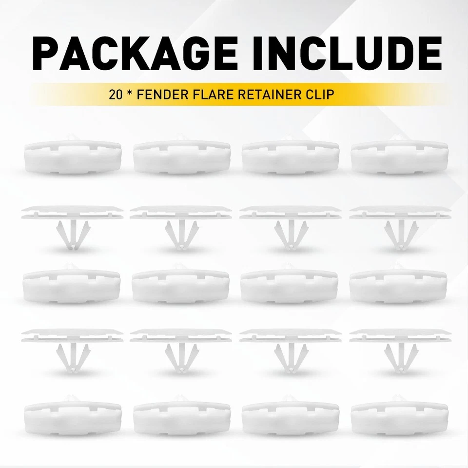 20X Retenedor de guardabarros Moldura Acampanada Clips para Kit Montaje Jeep 18-20 Wrangler JL Foto 4 de 4