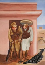 José Clemente Orozco Art Poster or Rolled Canvas Print "MEXICAN SOLDIERS"