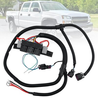 #ad Stand Electric Alone Fan For Harness Silverado Sierra Tahoe Yukon Chevy Retrofit $37.46