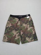 Hurley Swim Trunks Mens 29 Green Camoflauge Board Shorts Outdoors Surfing Mens