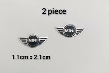 2 Logo Chiave Telecomando Fregio Stemma 20mm Compatibile Per Mini Cooper Adesivo
