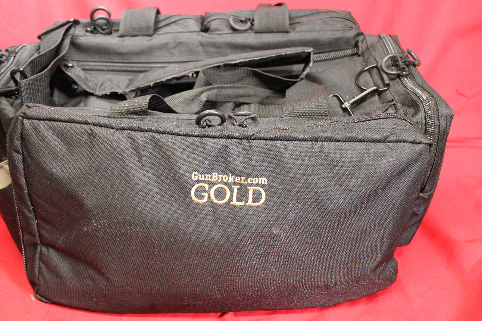 Range Back Gunbroker Gold Bag with Pockets and Mag Holder-image
