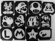 bm2017 set boys girls GLITTERTATTOO 12 stencils glitter tattoo L K