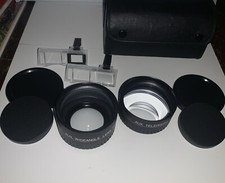 Japan Wide-Angle Telephoto Lens Kit IMADO With Case EXCELLENT