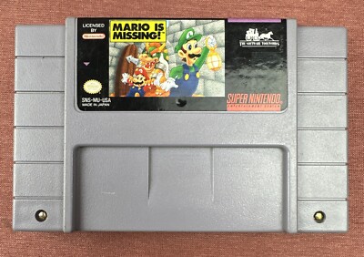 Mario Is Missing SNES Super Nintendo NTSC US Version 