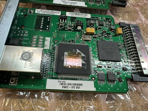 2 x Cisco HWIC-1FE 1 Port Fast Ethernet Layer 3 WAN 10/100 Module LOT 2 - Afbeelding 3 van 4